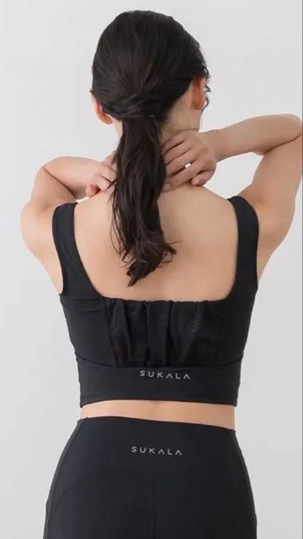 (新品、未使用)SUKALA フラワーレースブラトップ ブラック Mサイズ