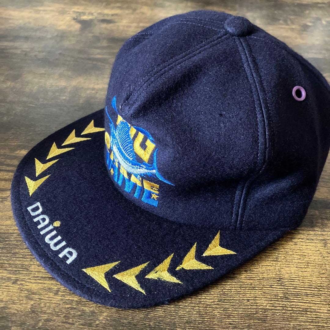 ヴィンテージ品 DAIWA カジキ ブルーマリン刺繍 フィッシングキャップ
