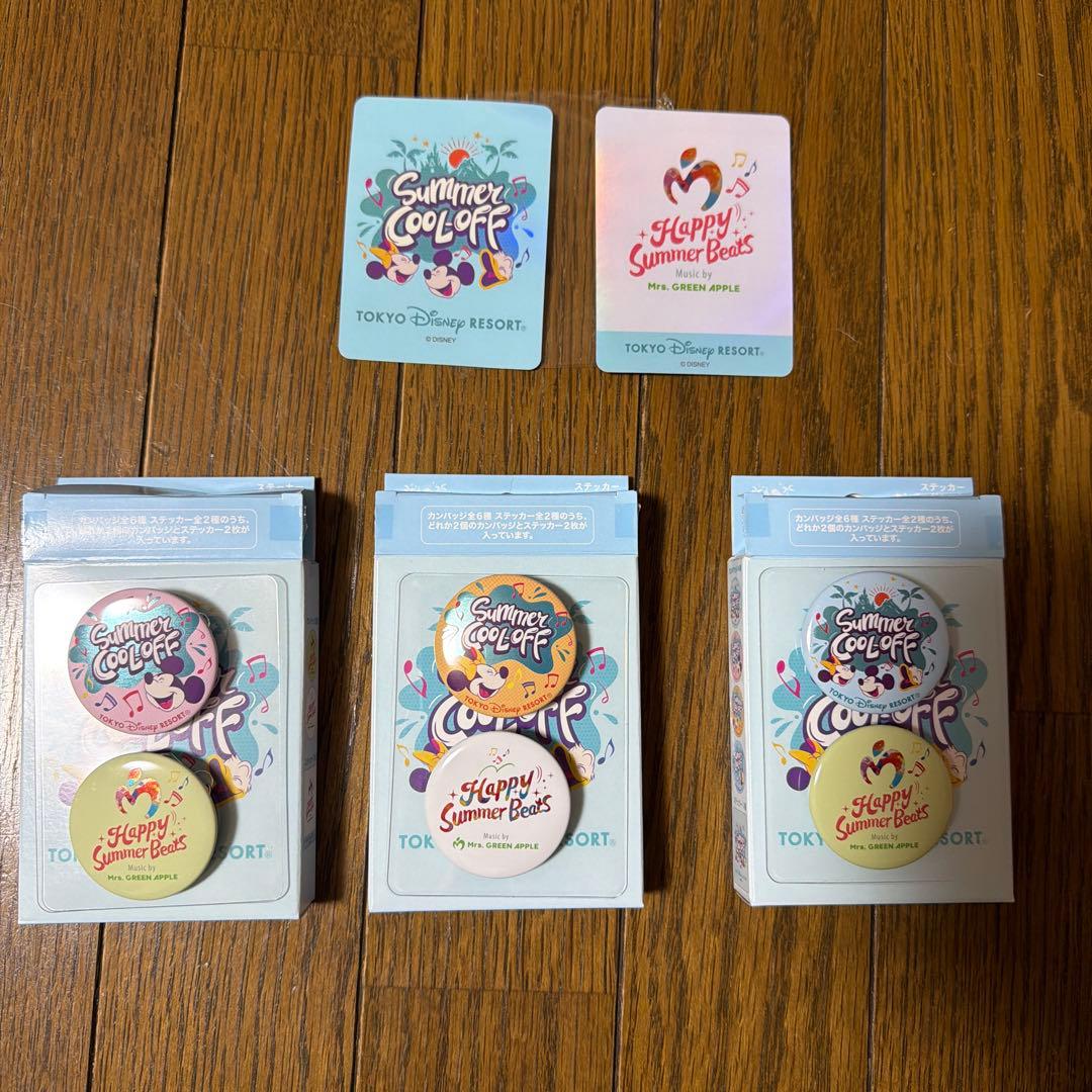 Disney Resort コラボ缶バッジ、CD、キーホルダー、サングラス
