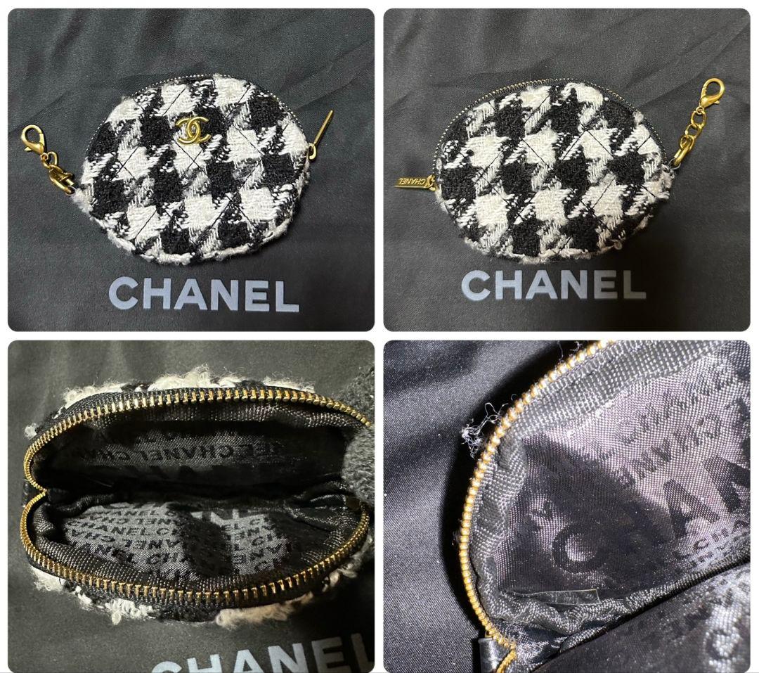 CHANEL 黒 レザー スマホショルダーバッグ