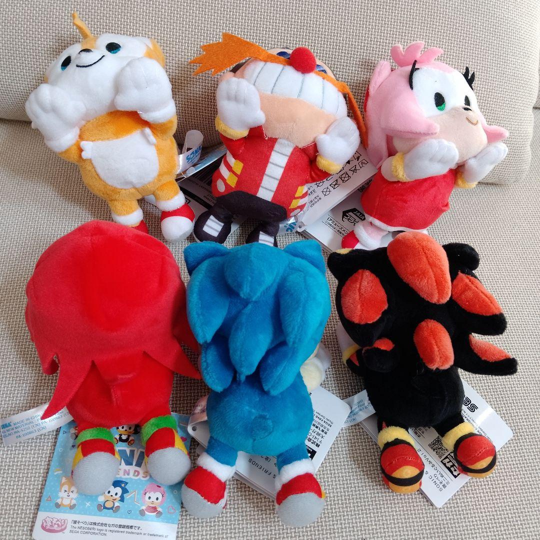 SONIC & FRIENDS 寝そべりミニぬいぐるみ vol.1 2フルコンプ