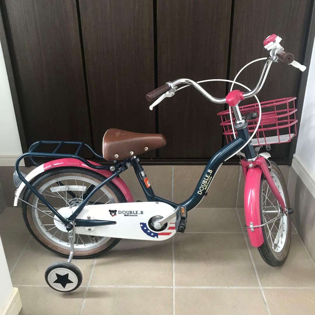 入手難　ミキハウス　ダブルB 16インチ　自転車　三輪車　ダイワサイクル