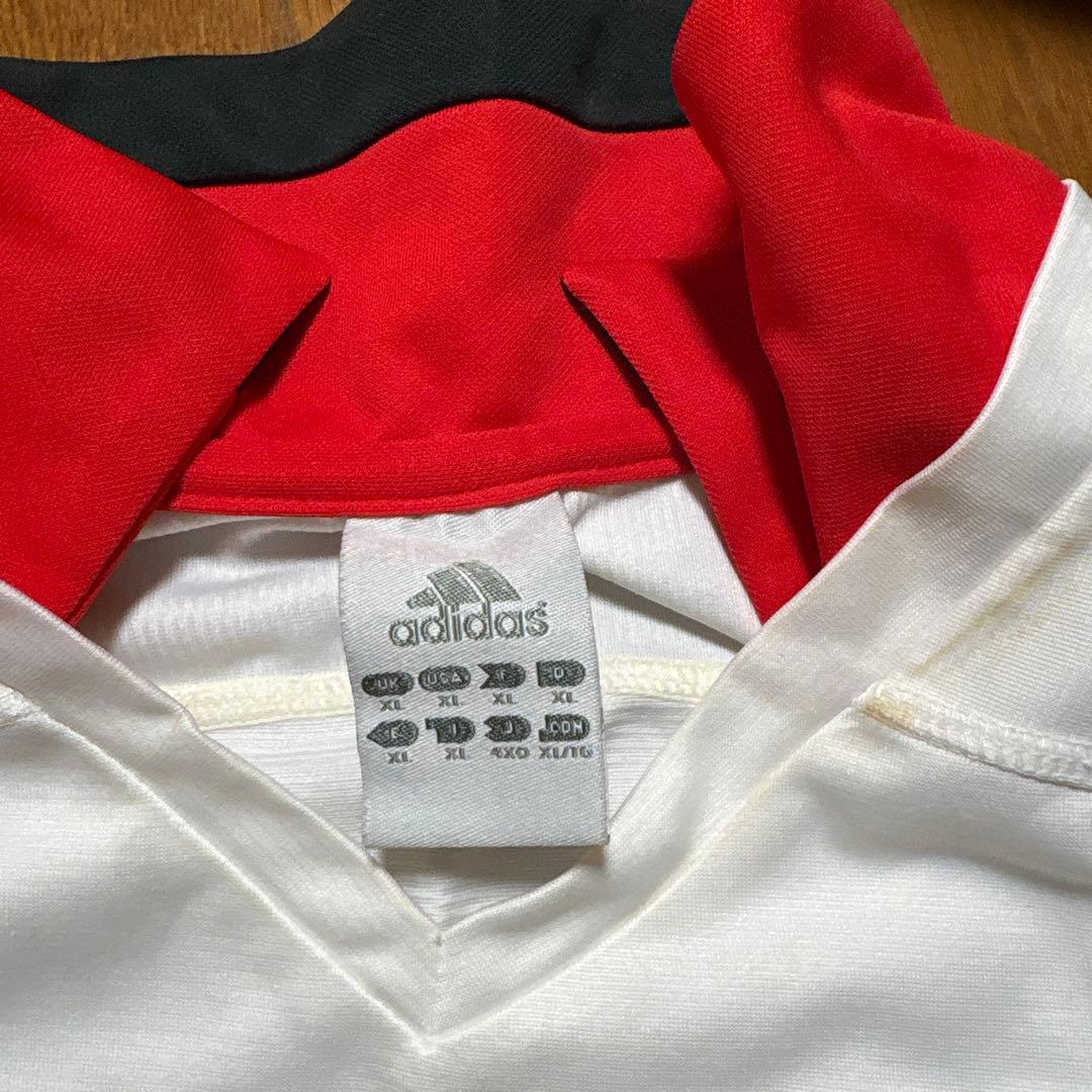 ACミラン adidas ホワイトシャツ Lサイズ