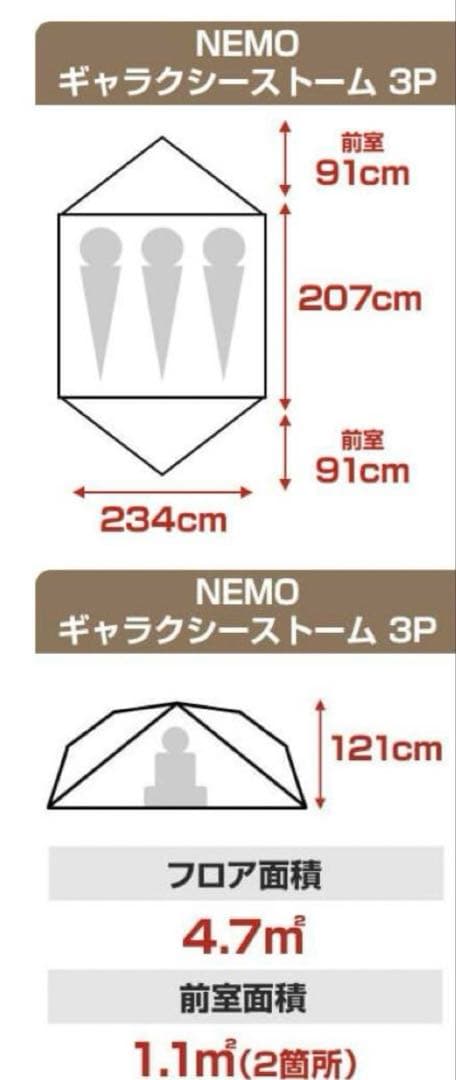 壺*男様 ニーモ ギャラクシーストーム3p／ヘリノックス チェアワン