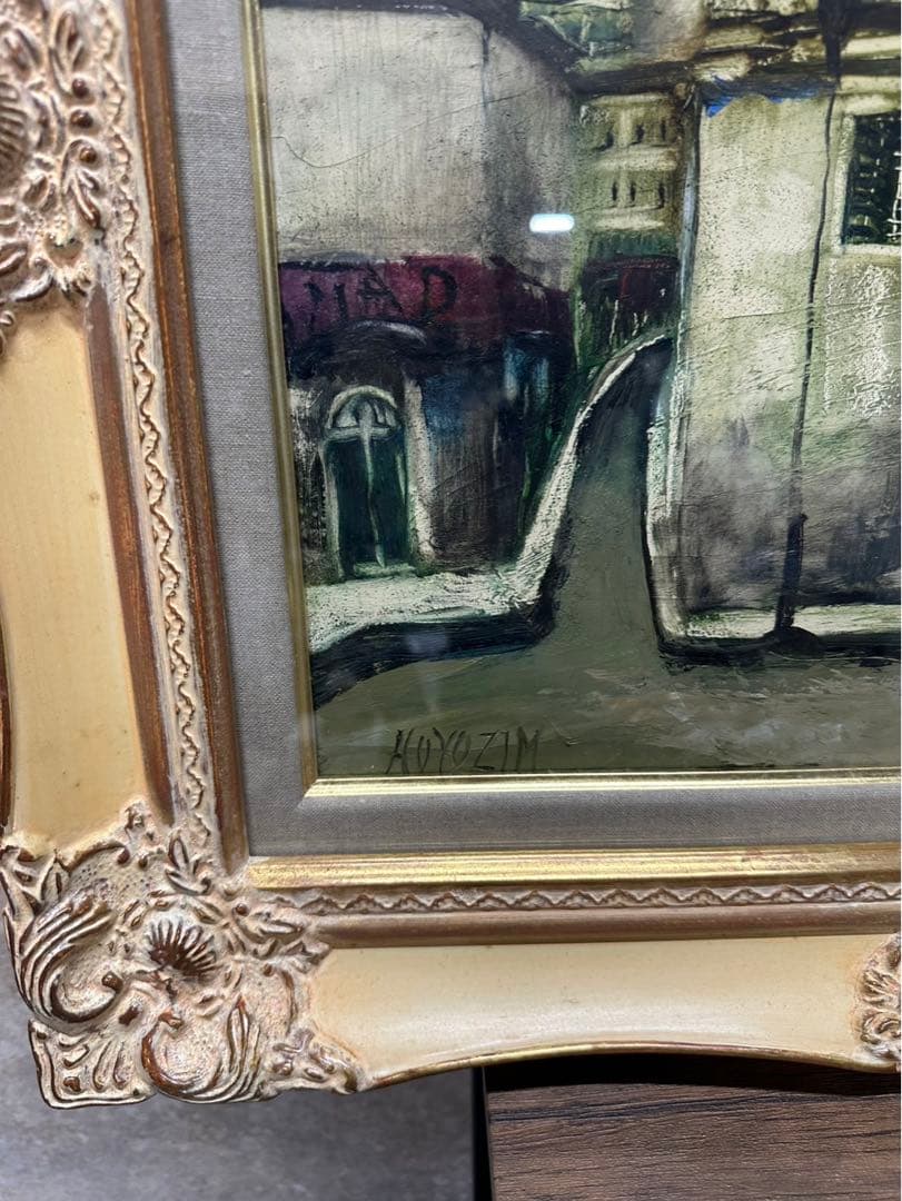 独特の色彩でパリ・モンマルトルを描き続けた 冬島大二郎「モンマルトル」油彩画
