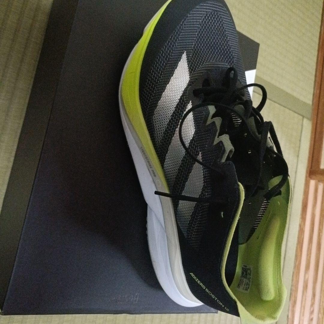 adidas ボストン12　28.0cm 黒/黄緑