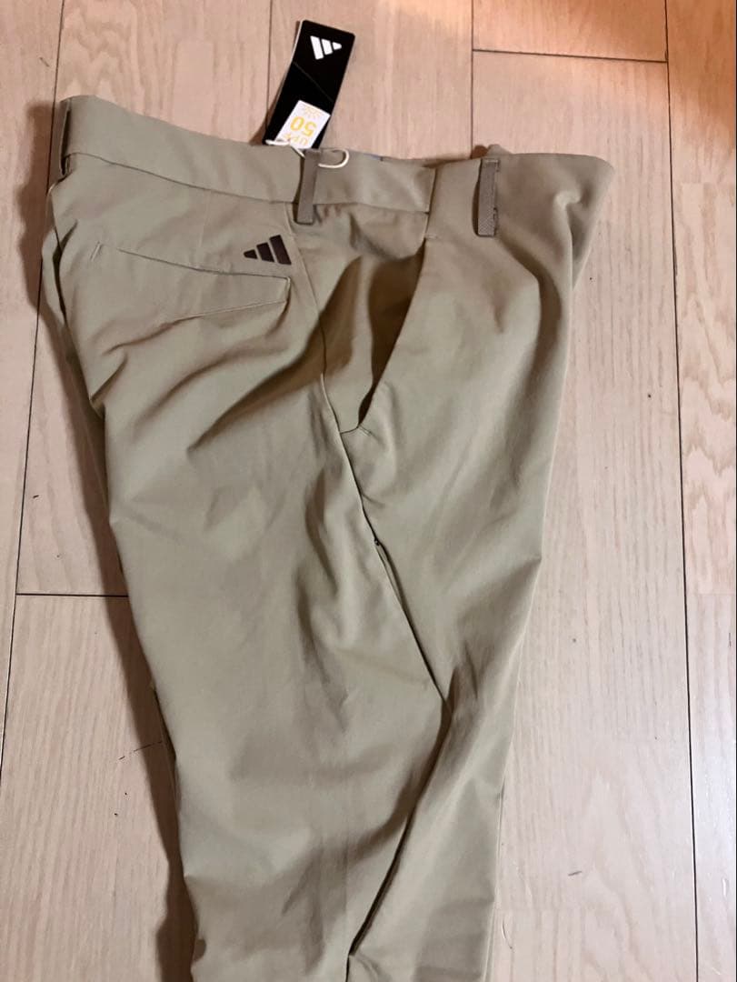 アディダス ゴルフ メンズ サイドポケットストレッチ パンツベージュ 新品 82