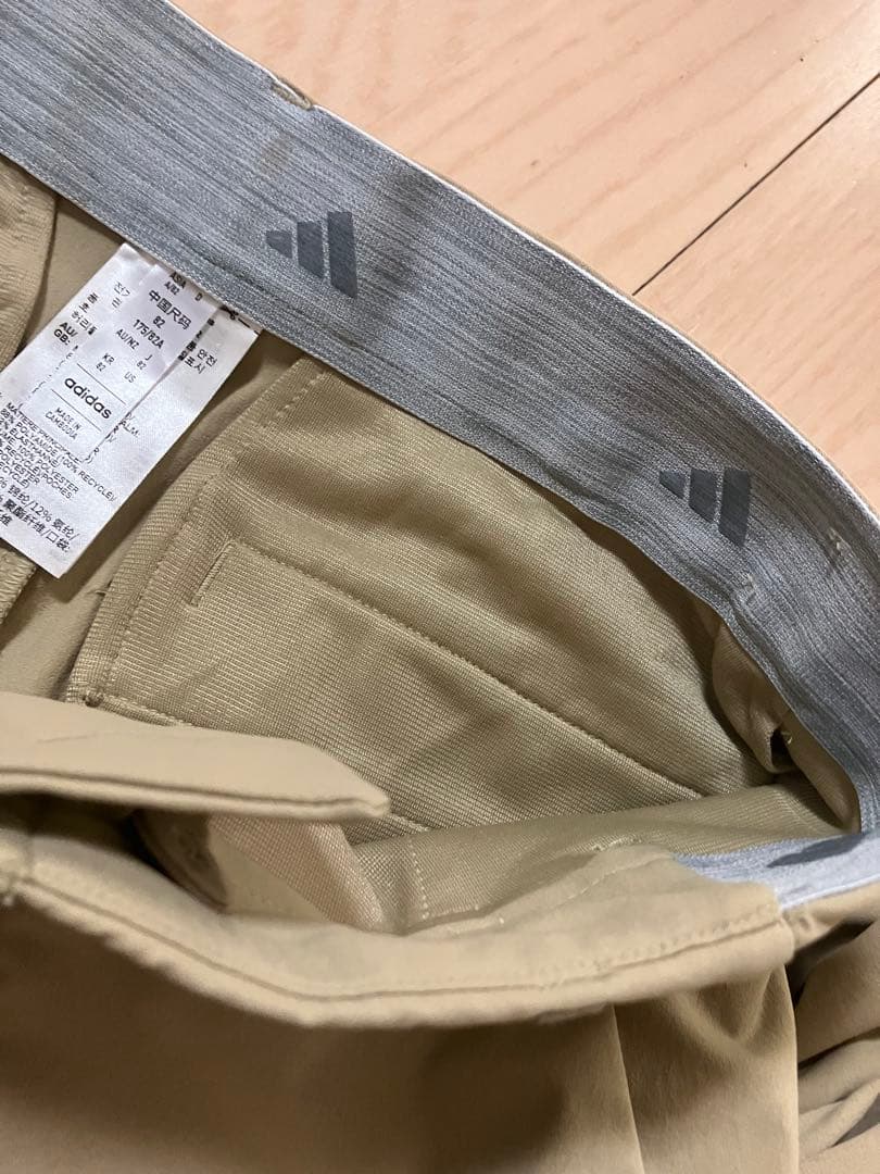 アディダス ゴルフ メンズ サイドポケットストレッチ パンツベージュ 新品 82