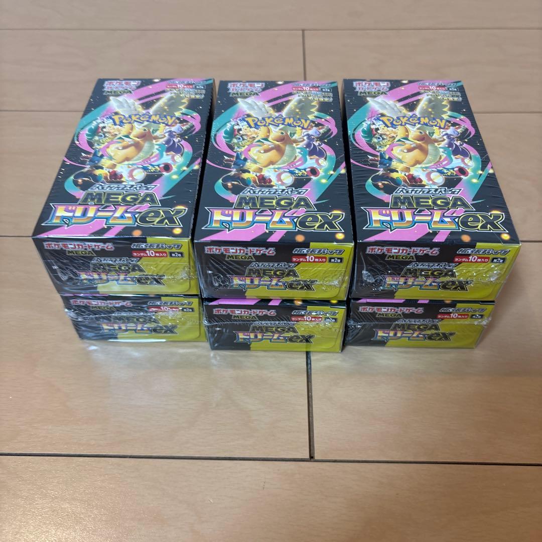 ポケモンカード MEGA ドリーム ex新品未開封シュリンク付き 6box