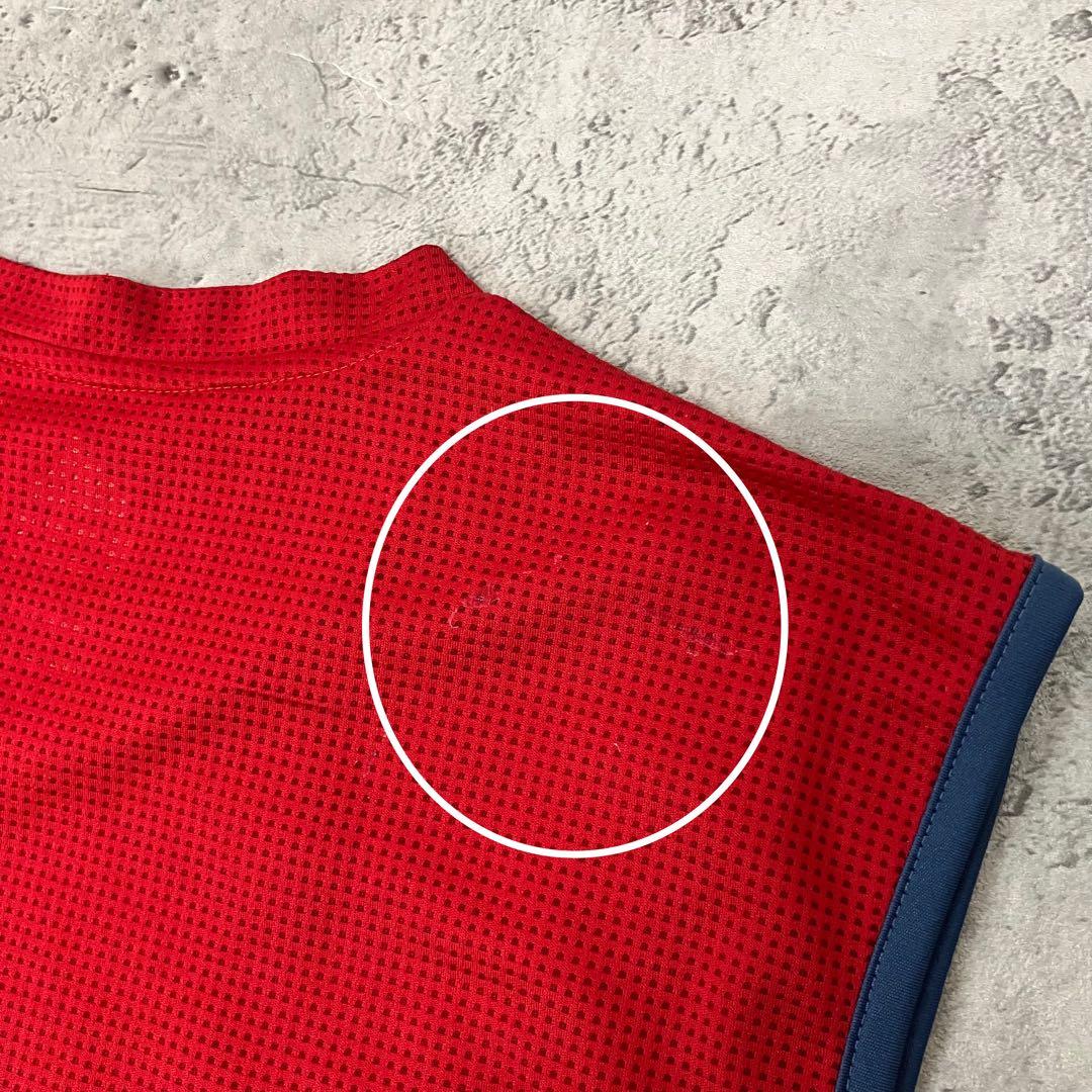 adidas サッカースペイン代表 ノースリーブ プラクティスシャツ 古着 ロゴ