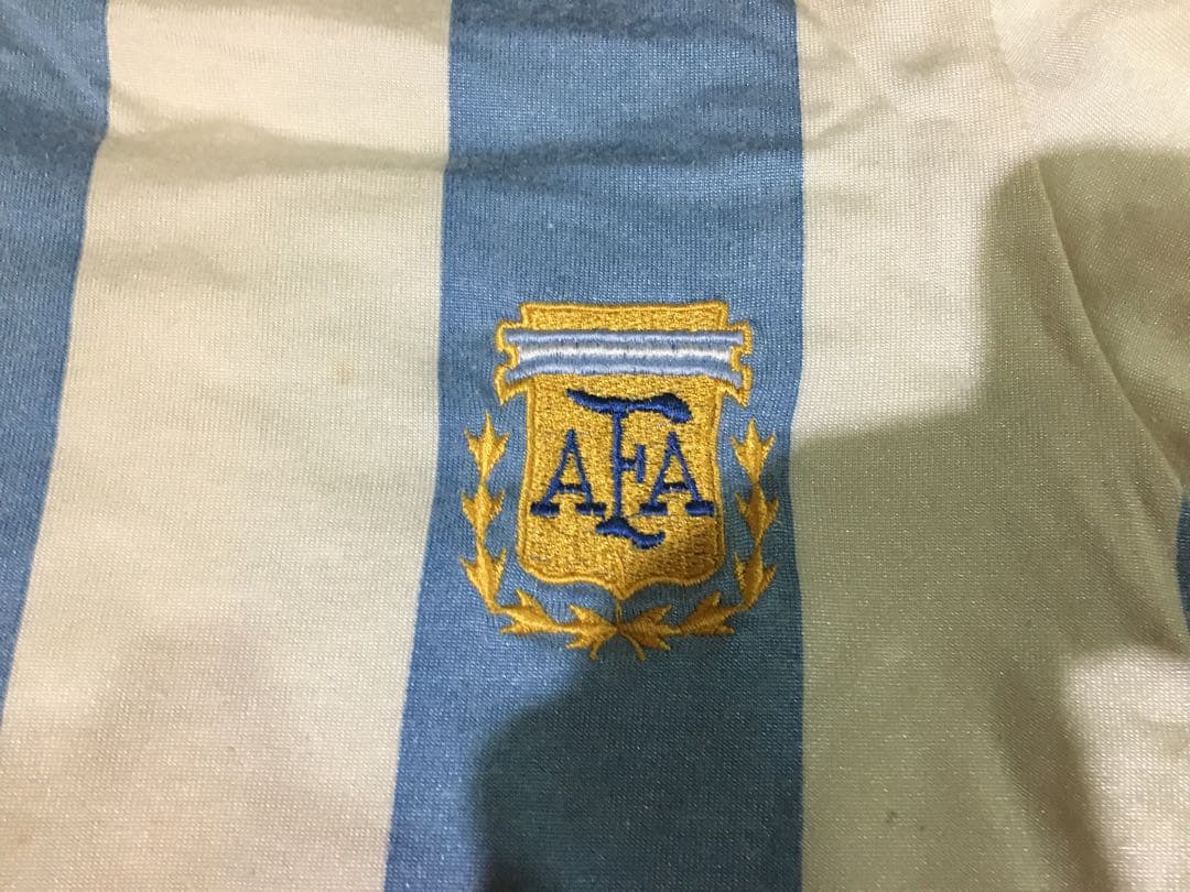 adidas 90年 アルゼンチン代表 ユニフォーム マリオケンペス直筆サイン入