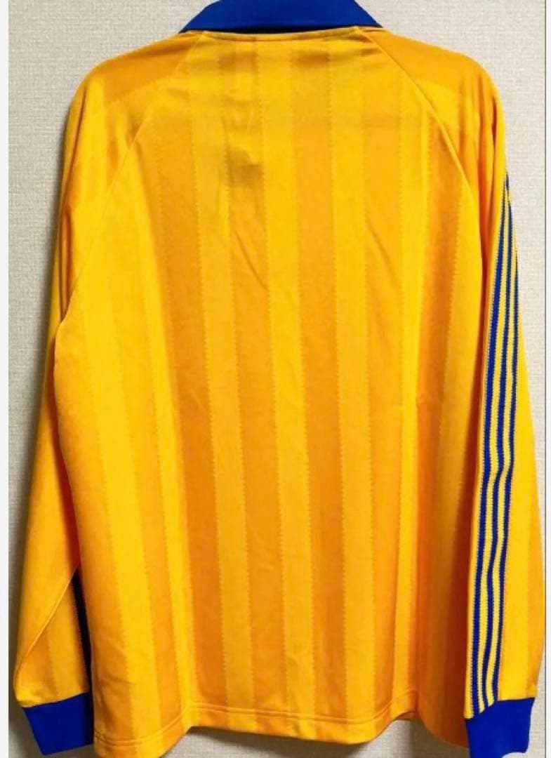 【新品❤️未使用】adidasアディダス長袖シャツサッカースポーツサイズMイエロー