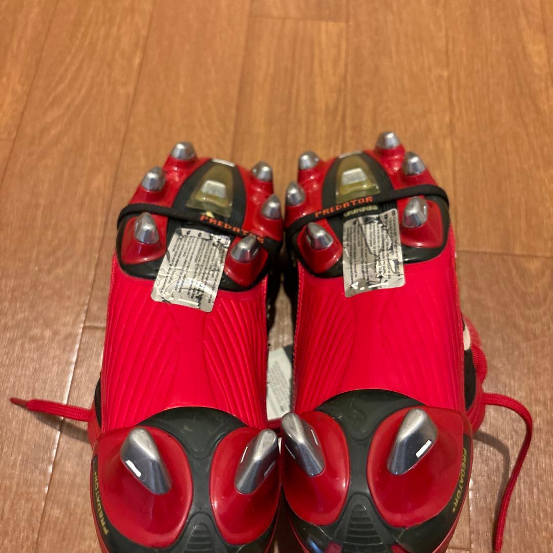 25cm adidas Predator 赤/黒 スパイクシューズ