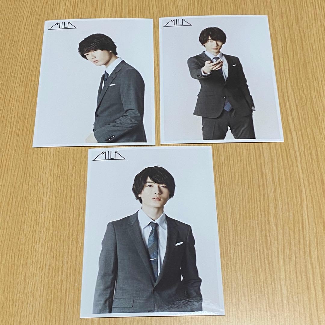 M!LK 山中柔太朗 生写真 27枚 コースター 2枚 セット まとめ売り