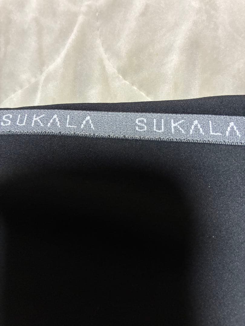 【SUKALAタグ付き】サイドロゴギャザーレギンス　Lサイズ