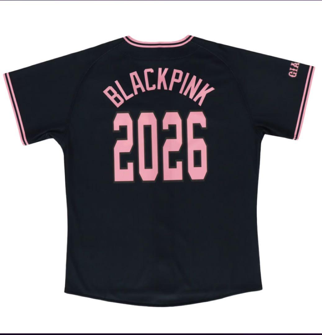 【新品未使用】読売ジャイアンツ×BLACKPINK ユニフォーム ブラック　XL