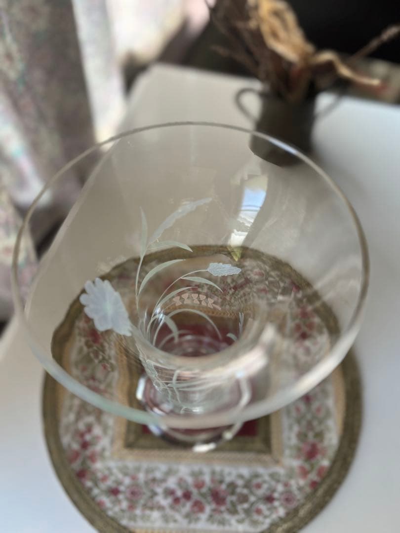フッチェンロイター　Wolf Bauer フラワーベース　花瓶　クリスタル　大