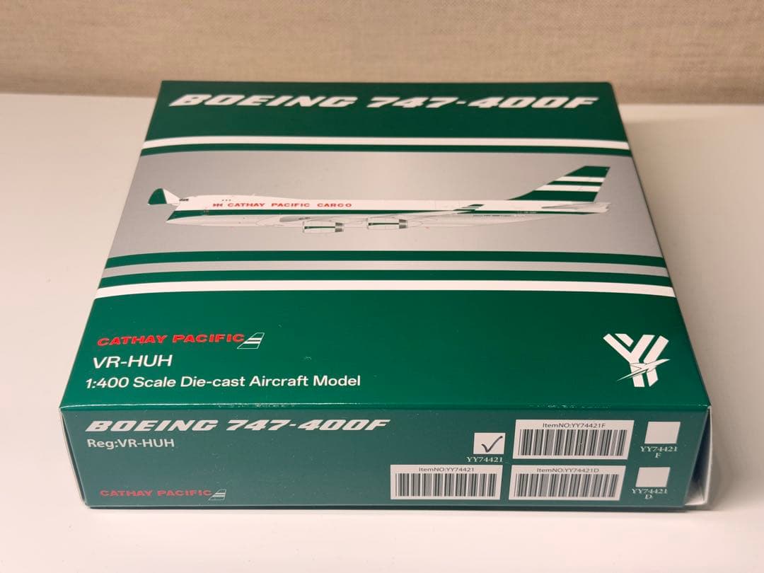 キャセイパシフィック B747-400 VR-HUH 旧塗装 1/400 HX