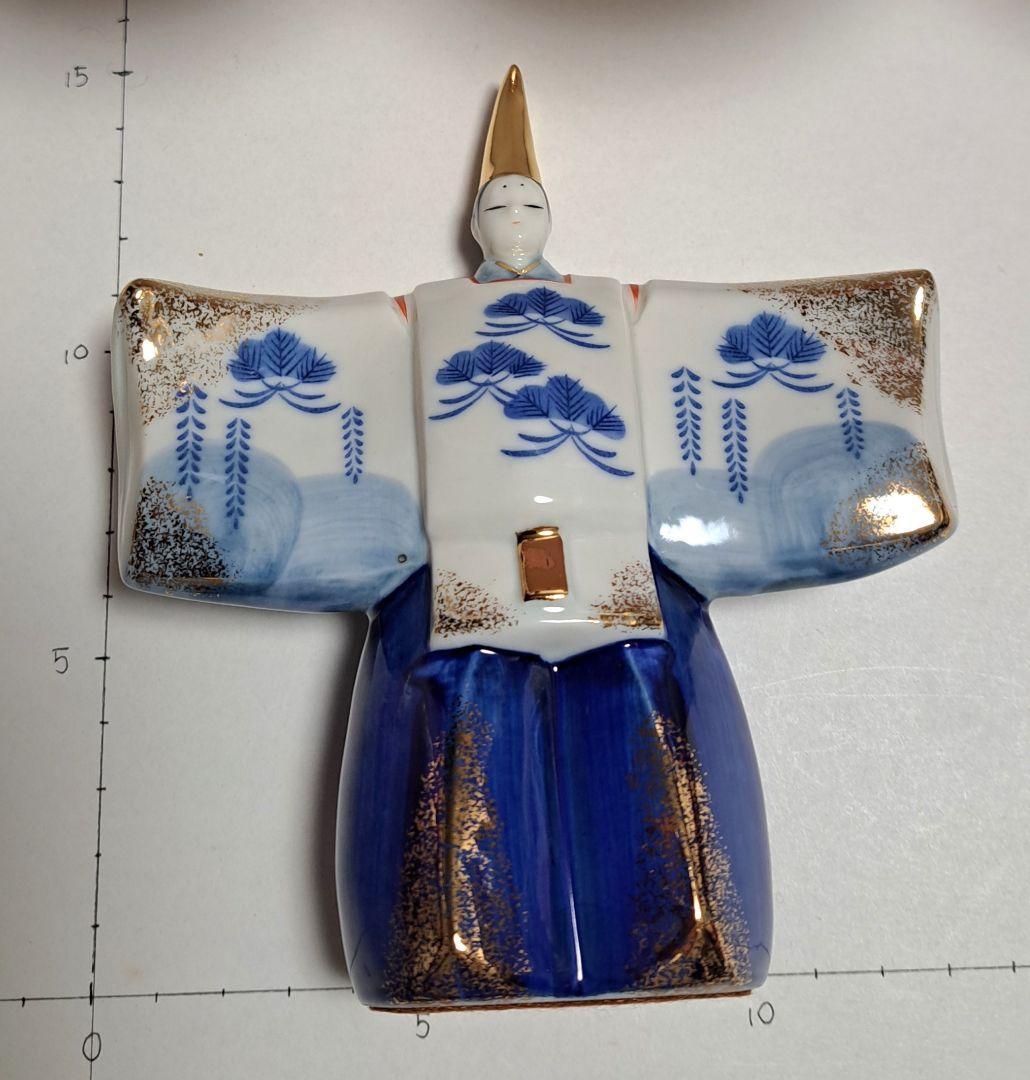 ⑤ひな人形 親王飾り 立ち雛 ぼんぼり、屏風のセット