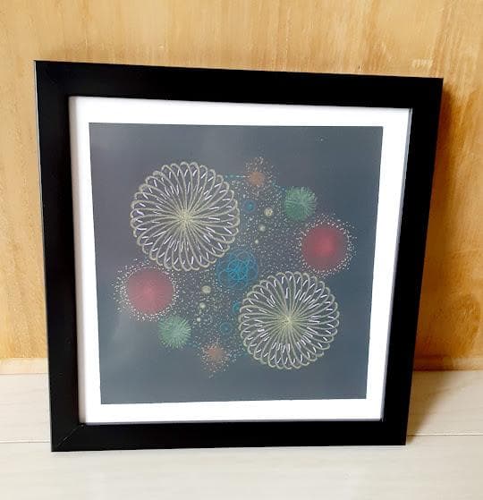 五十嵐由家　曼陀羅画351　「花火」