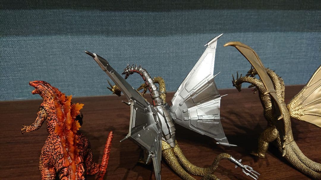激造シリーズ　キングギドラ　メカキングギドラ　バーニングゴジラ