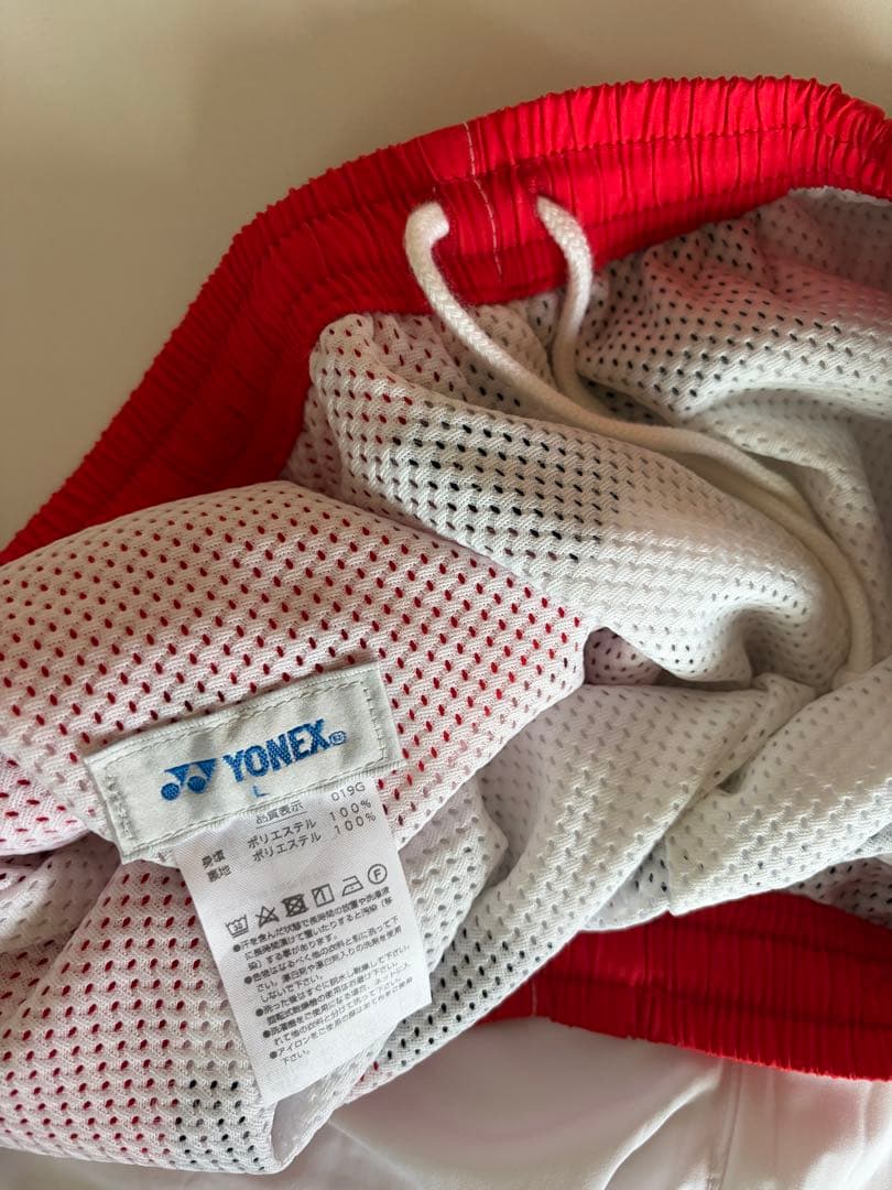 YONEX スポーツパンツ 赤/白/青 レア