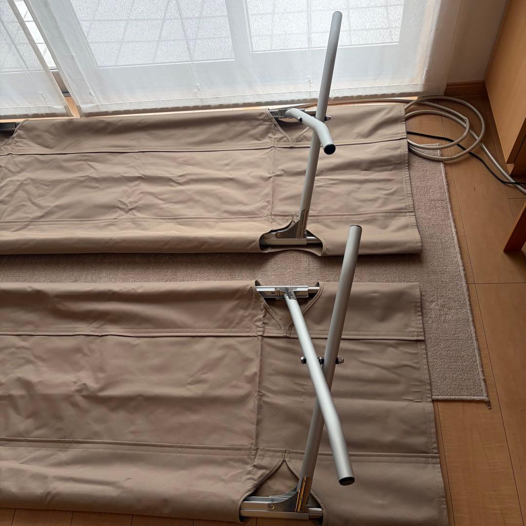 【美品/2脚セット】スノーピーク ハイテンションコット 床面保護カバー付