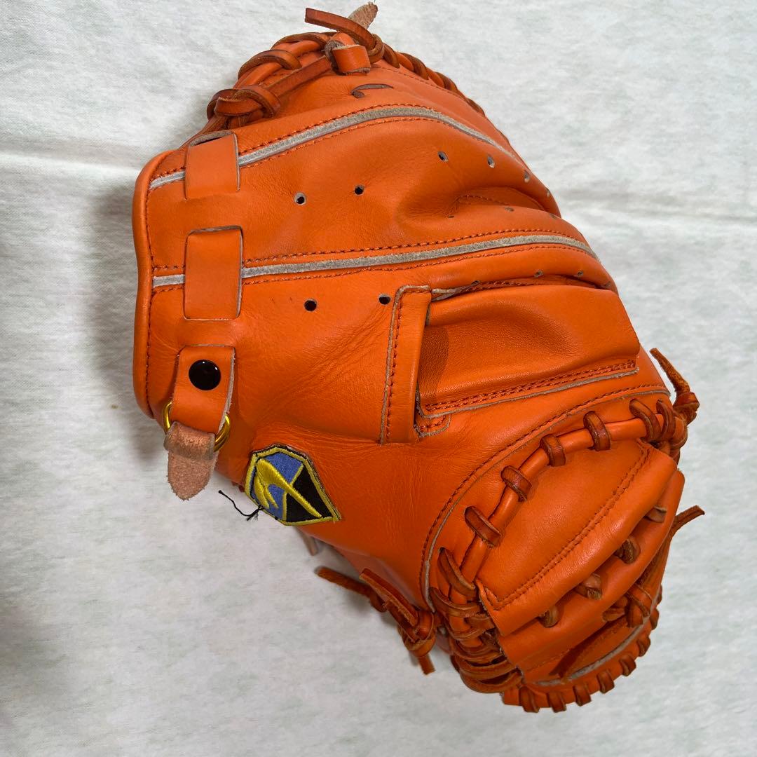 リンドースポーツ オレンジ 本革 硬式グローブ