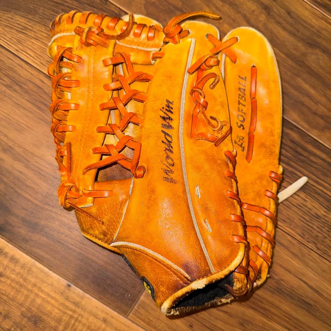 ミズノプロ 野球 グローブ　メンズ　ソフトボール　茶色　ブラウン
