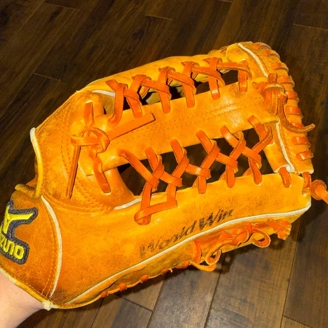 ミズノプロ 野球 グローブ　メンズ　ソフトボール　茶色　ブラウン