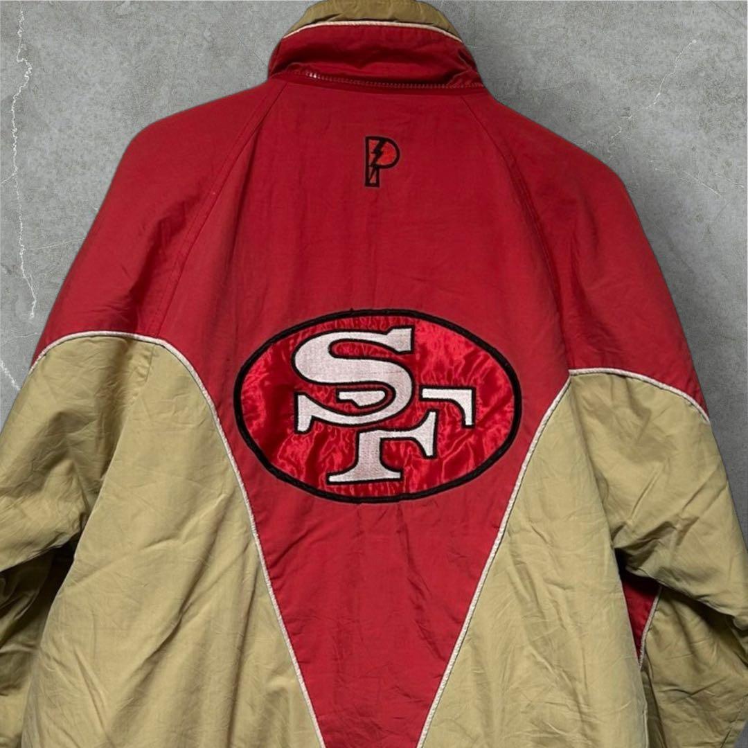 90svintageProprayerNFLSF49ERS中綿ジャケットブルゾン