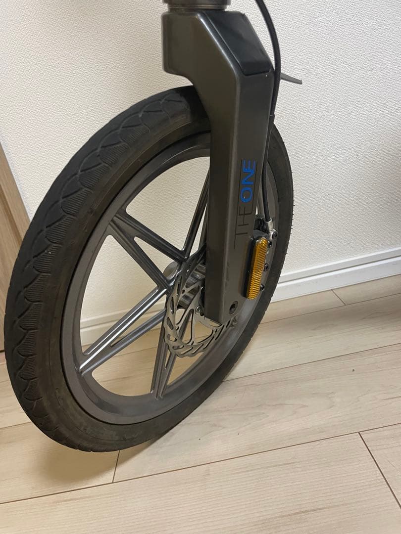 折りたたみ式電動アシスト自転車 グレー　THE ONE