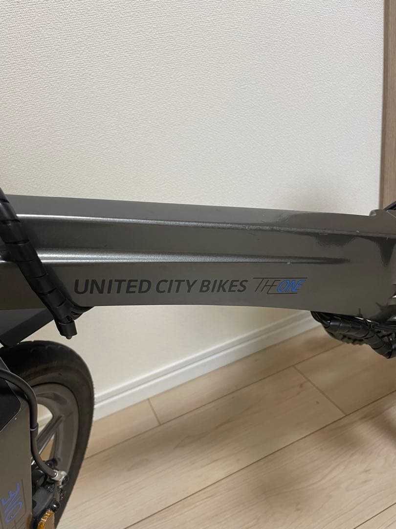 折りたたみ式電動アシスト自転車 グレー　THE ONE