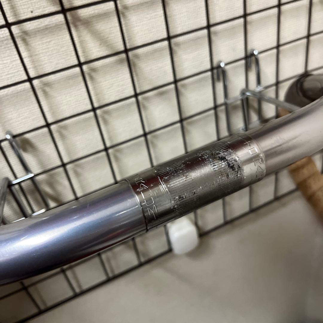 NITTO b123aaドロップハンドル(Gray)ブルーラグ別注 360mm