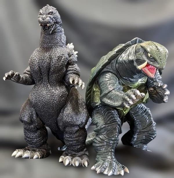 平成ゴジラ1991 ＆ガメラ1995 ビッグスケールソフビ（バンダイ）２体セット