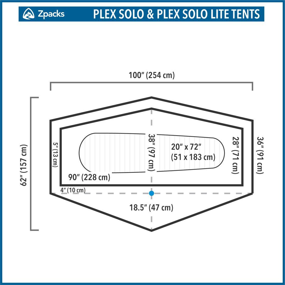 Zpacks Plex Solo 試し張りのみ超美品
