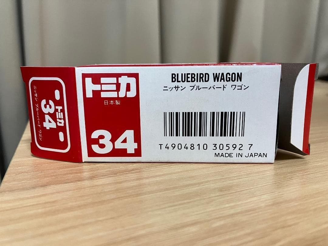 日本製トミカ　赤箱34　ニッサン　ブルバードワゴン　デッドストック
