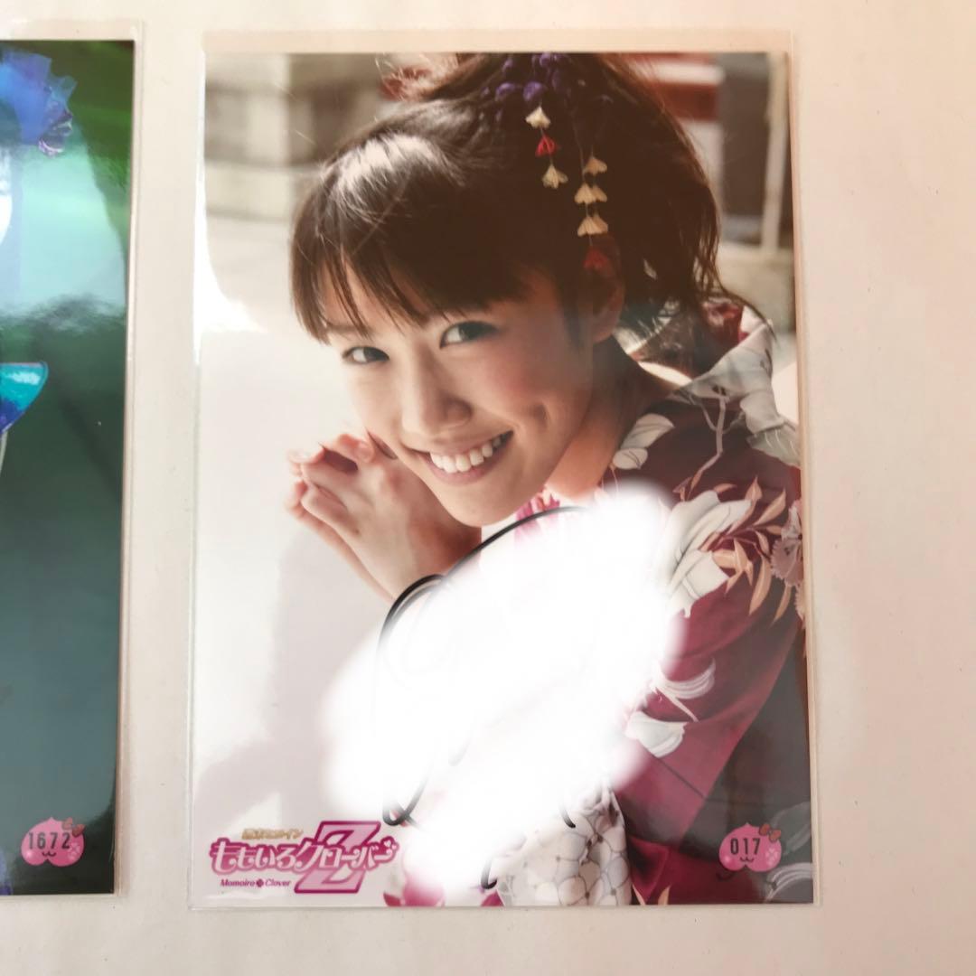ももクロ　高城れに　直筆サイン付き生写真 4枚　ばら売り不可