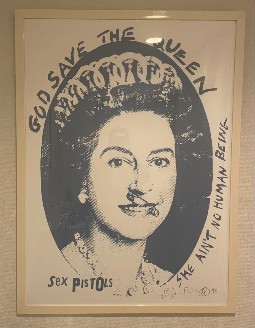 GodSaveTheQueenジェイミーリードシルクスクリーンセックスピストルズ