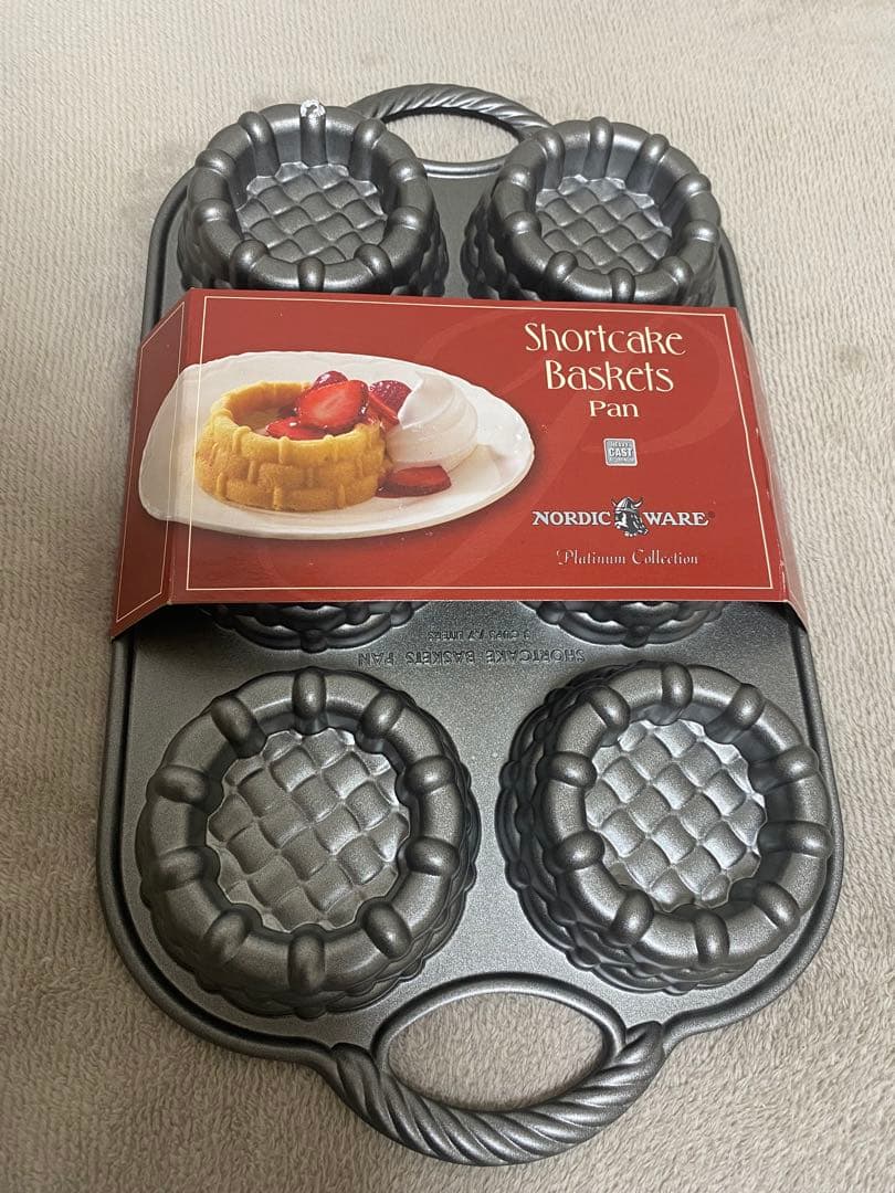 【新品】Nordic Ware ショートケーキバスケット型 6カップ