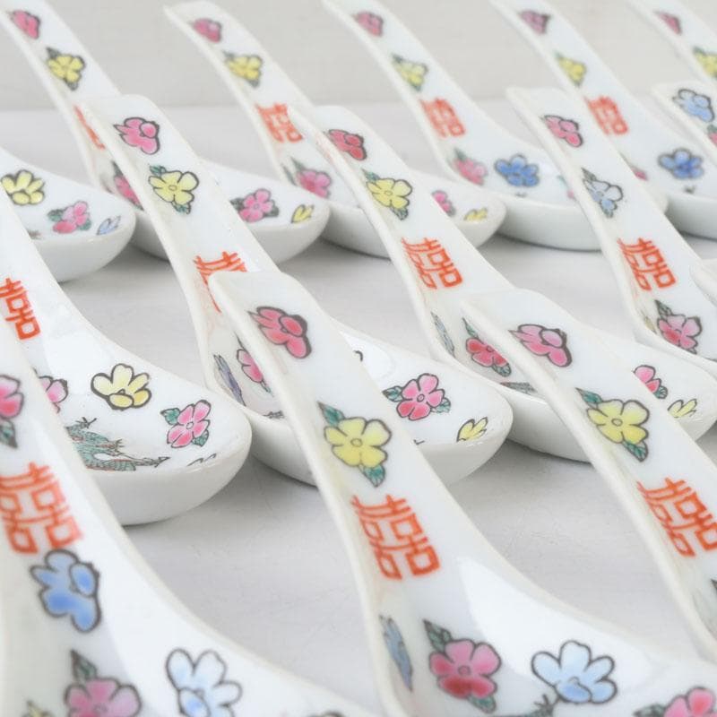中国　景徳鎮　龍花文　レンゲ　35点まとめて　C　A22