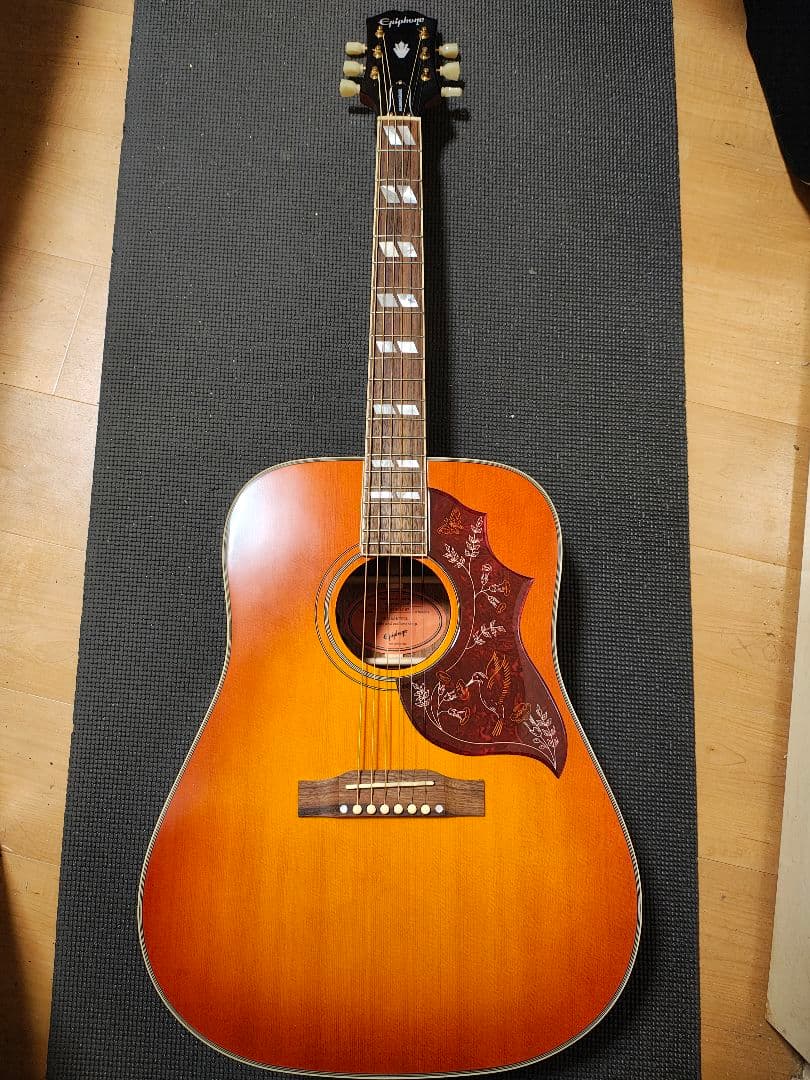 総単板Epiphone Masterbiltハミングバード/極美品ソフトケース