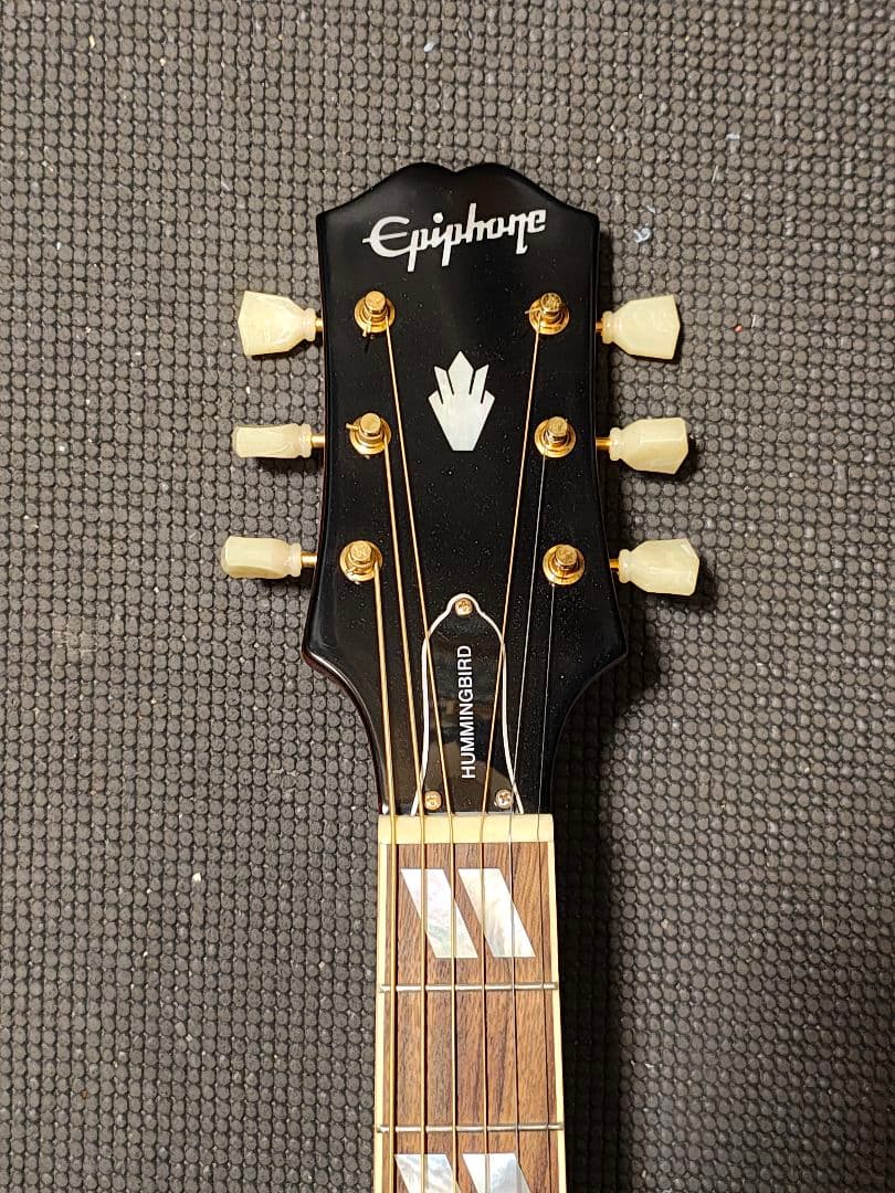 総単板Epiphone Masterbiltハミングバード/極美品ソフトケース