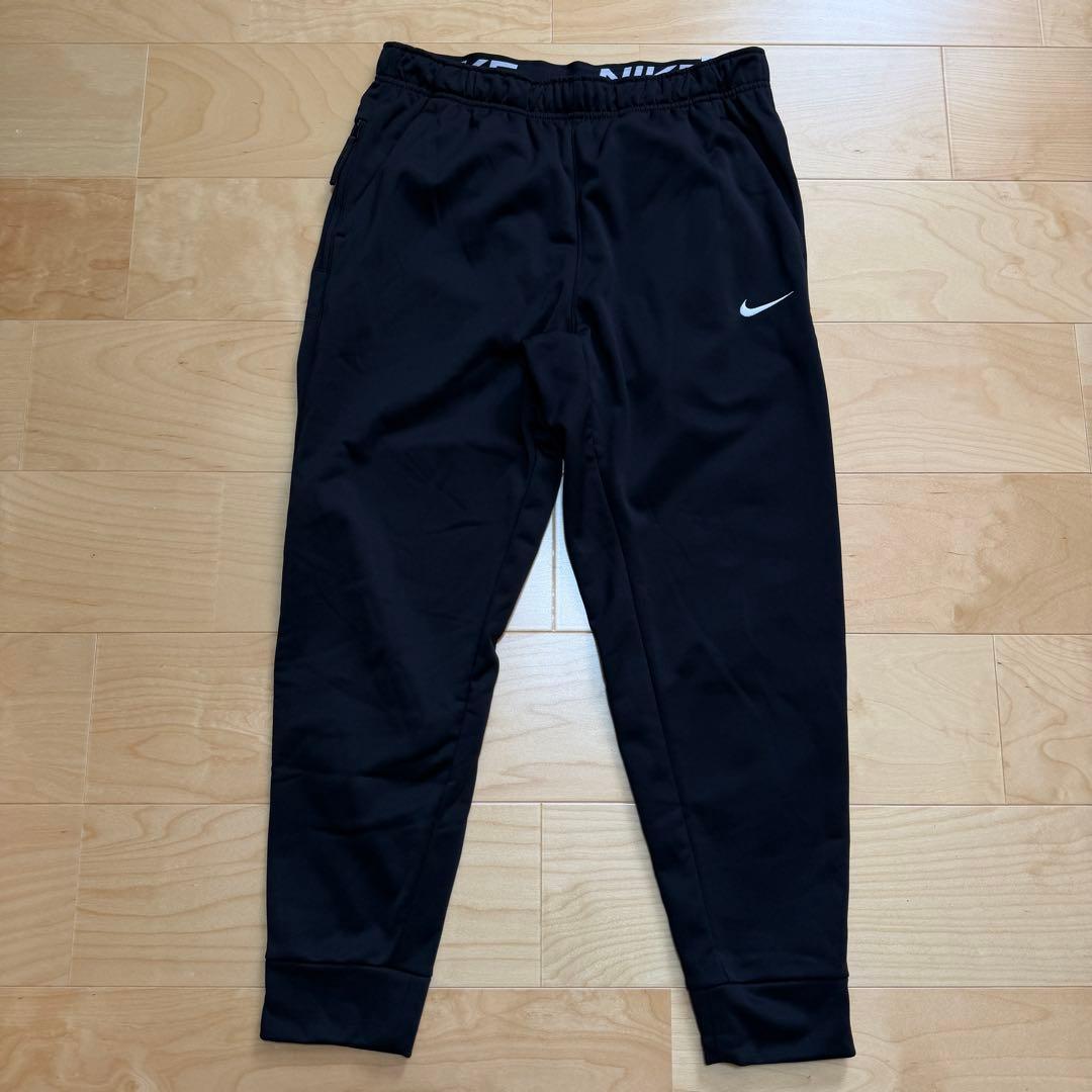 NIKE ジャージパンツ　テーパードパンツ　裏起毛　サーマフィット　黒　L 新品