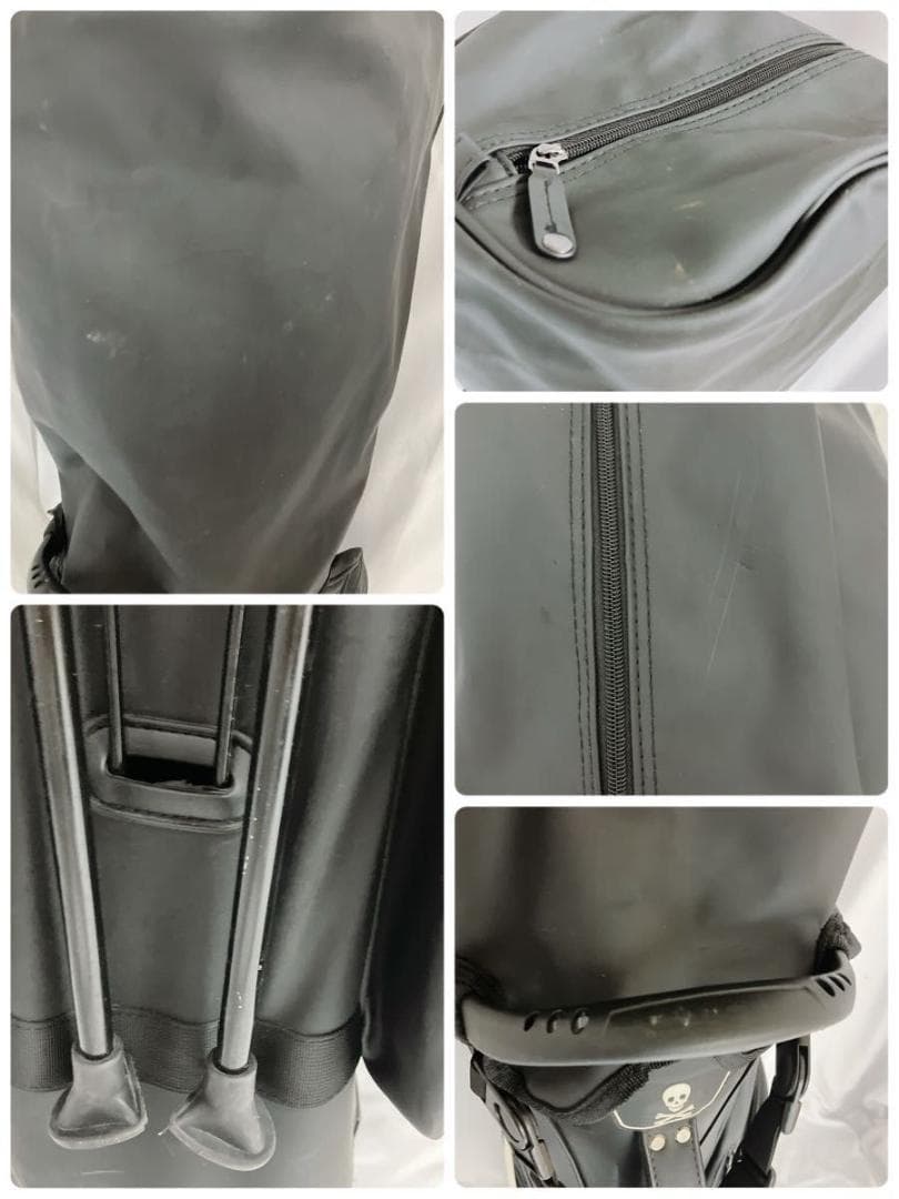 【良品】ジーフォア ゴルフ キャディバッグ スタンド式バッグ ブラック