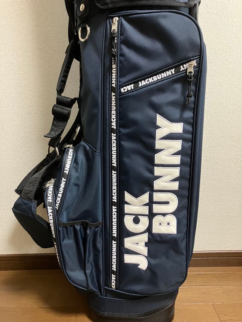 ★JACK BUNNY 軽量キャディバッグ ネイビー　美品！