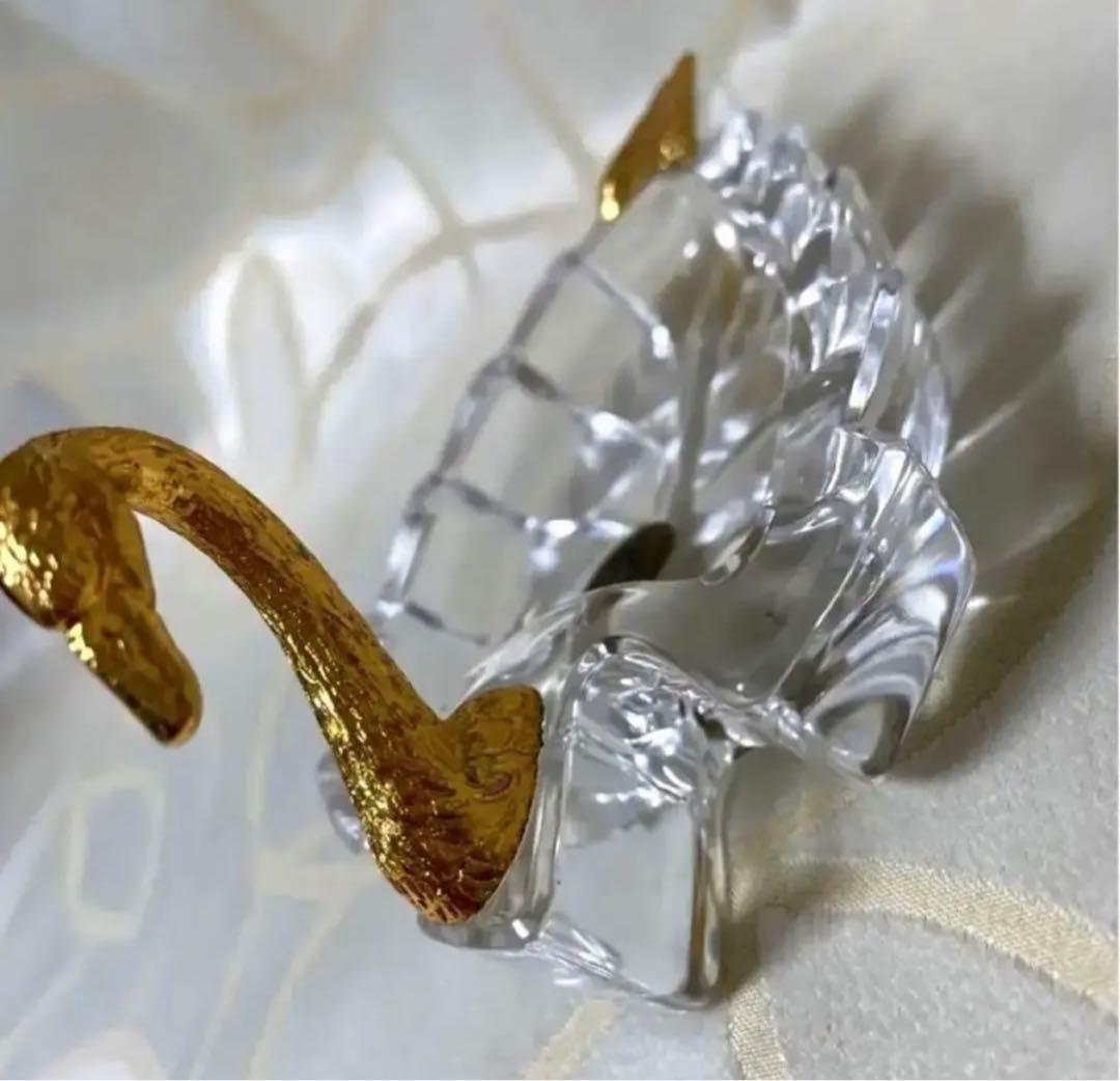 水晶,置物 RCR ロイヤルクリスタルロック　白鳥水晶の置物、