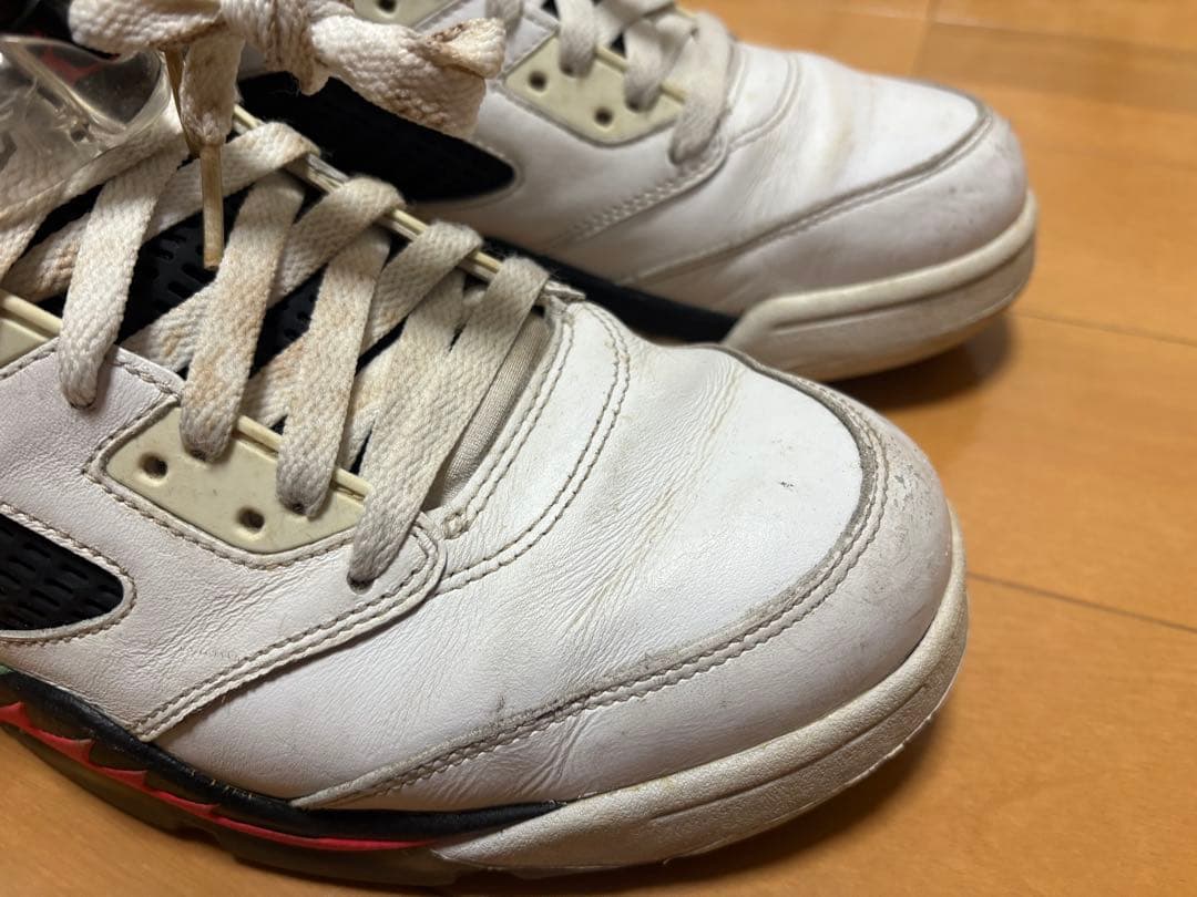 Air Jordan 5 Poisonホワイト/ブラック/グリーン/レッド