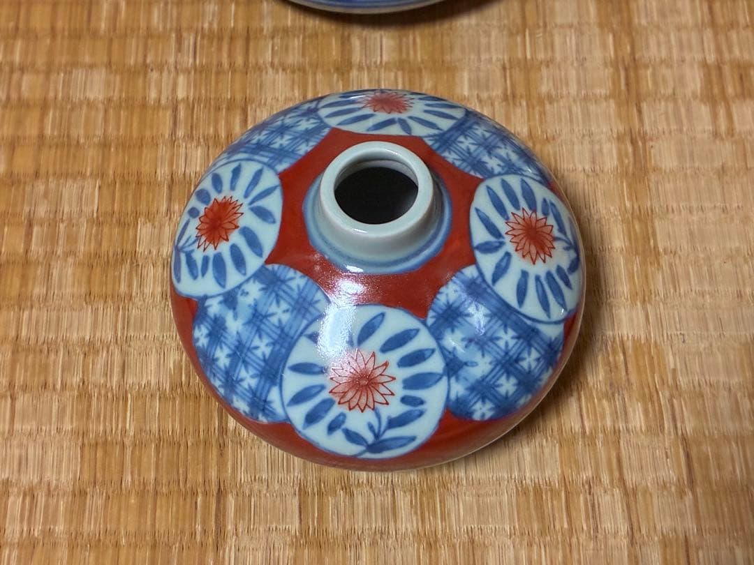 油壺 色絵 四点 まとめて 伊万里 色絵 九谷焼 一輪挿し