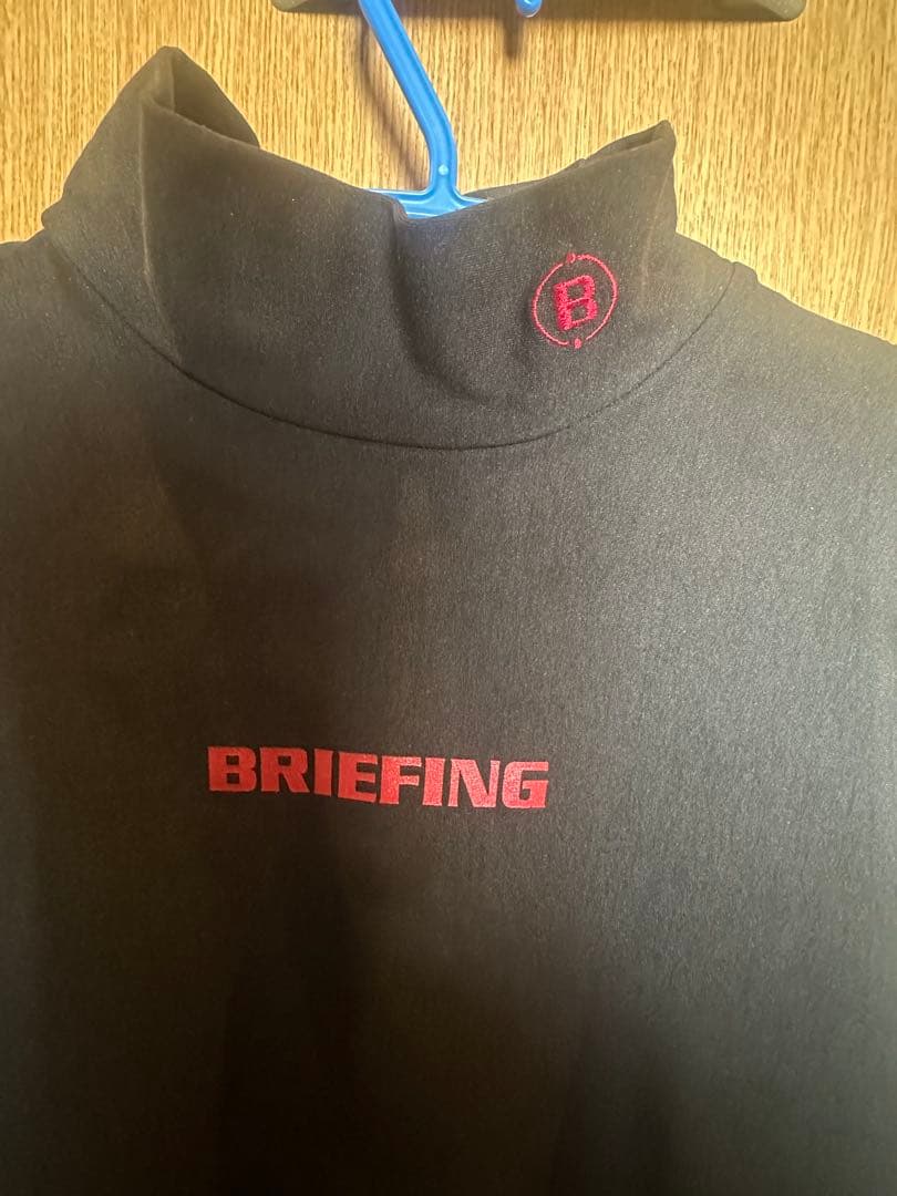 BRIEFING ブリーフィング ブラック 長袖　ウォーム　モックネック